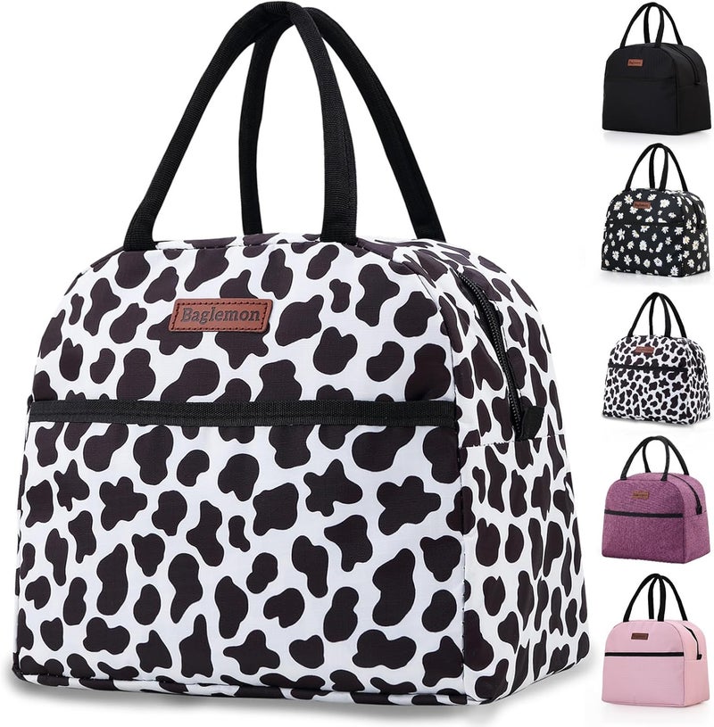Baglemon Insulated Lunch Bag for Women Men, Lunch Containers Reusable High Capacity Lunch Tote Bags for Work Picnic - Image 1